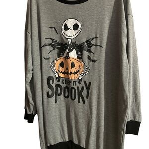 Nightmare Before Christmas Night Shirt Lounge Wear 2XL Keep It Spooky